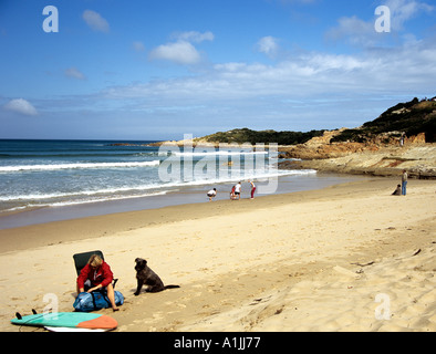 PLETTENBERG BAY IN SUD AFRICA Ottobre il popolare destinazione di Lookout Beach in questa stupenda baia Foto Stock