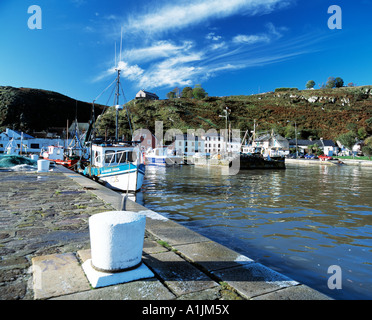 L'Irlanda, nella contea di Waterford, passaggio a est di marea piccolo villaggio di pescatori in Irlanda costa sud orientale Foto Stock