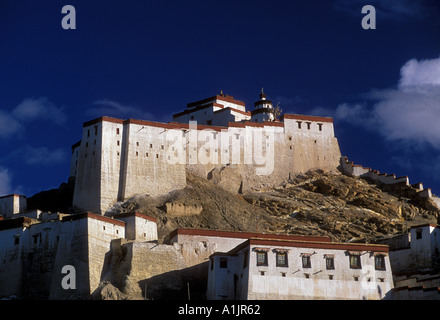 Gyantse Dzong, dzong, fortezza, castello, Gyantse, Tibet, Tibetano Regione autonoma, Cina e Asia Foto Stock