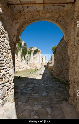 Archway nel castello di Methoni, Messinia, Peloponneso, Grecia Foto Stock