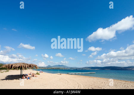 Golden Beach, Yialova, Messinia, Peloponneso, Grecia Foto Stock