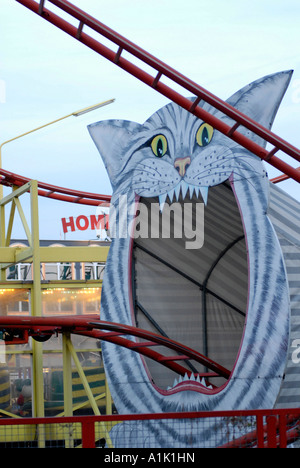 Rollercoaster, parco Prater di Vienna, Austria Foto Stock