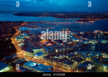 Fanshawe Street e il nord autostrada a nord di Auckland Nuova Zelanda Foto Stock