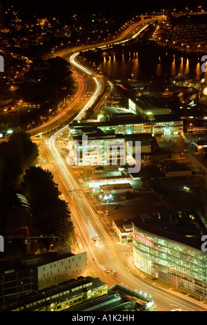 Fanshawe Street e il nord autostrada a nord di Auckland Nuova Zelanda Foto Stock