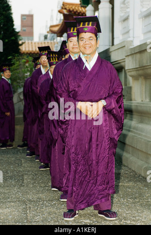 Insegnante del giorno celebrazione tempio confuciano Taichung taiwan repubblica popolare di Cina Foto Stock