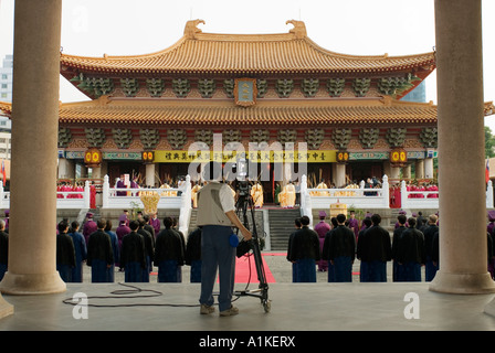 Insegnante del giorno celebrazione tempio confuciano Taichung taiwan repubblica popolare di Cina Foto Stock