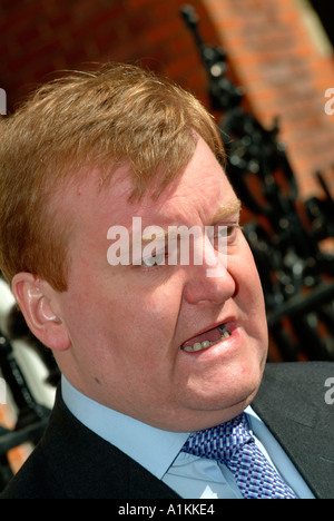 Ex gruppo del Partito europeo dei liberali democratici Leader Charles Kennedy MP (1959-2015), Londra, 17 marzo 2005. Foto Stock