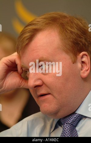 Ex gruppo del Partito europeo dei liberali democratici Leader Charles Kennedy MP (1959-2015), Londra, 17 marzo 2005. Foto Stock