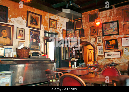 Interno della casa di Napoleone bar Foto Stock