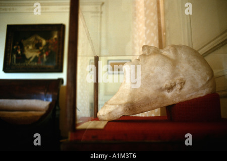 L'Avana Cuba maschera della morte di Napoleone Museo Napoleonico Vedado Foto Stock