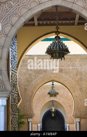 Ingresso principale, Rabat Royal Palace, la Città Nuova, Rabat, Marocco Foto Stock