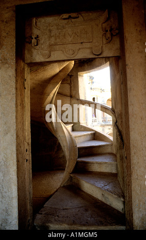 Tomar Portogallo il castello dei templari e il Convento dei Cavalieri di Cristo in Foto Stock