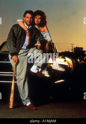 Bull Durham anno 1988 il regista Ron Shelton Kevin Costner Susan Sarandon Foto Stock