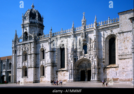 Jerónimos Hieronymites Monastero Lisbona Portogallo Foto Stock