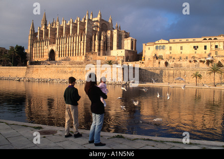 " Cattedrale di La Seu' Palma de Maiorca Spagna Foto Stock