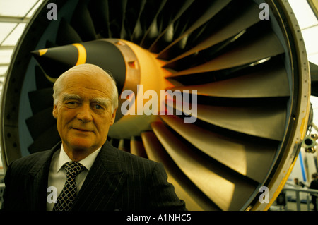 SIR Ralph Robins su Rolls Royce stand 96 FARNBOROUGH AIR SHOW Foto Stock