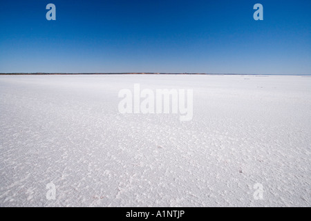 Crosta di sale Lago Hart Stuart Highway vicino a Woomera Outback South Australia Australia Foto Stock