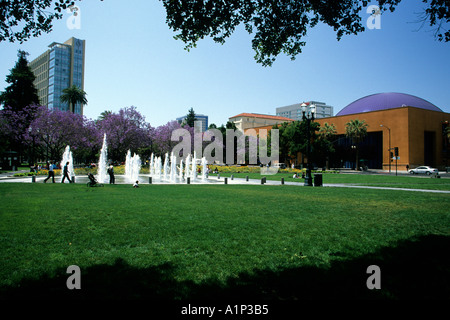 Plaza de Cesar Chavez San Jose Silicon Valley California USA Foto Stock