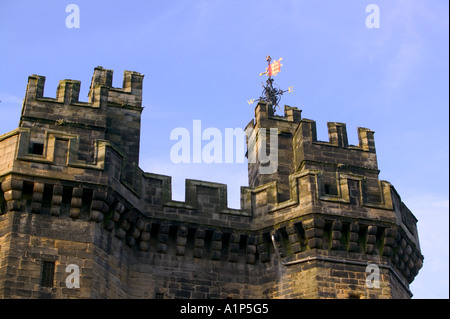 Lancaster Castle prigione, Lancaster, Lancashire, Regno Unito Foto Stock