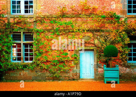 Cortile il castello di Carrouges Foto Stock