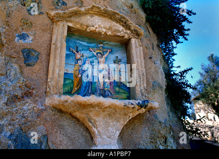 Maiorca ( Mallorca ) Isole Baleari Spagna Deia - Stazioni della Croce Foto Stock