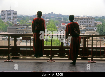 Bell & Torri del Tamburo Beijing Pechino cinese Cina Asia Asia asiatica Foto Stock