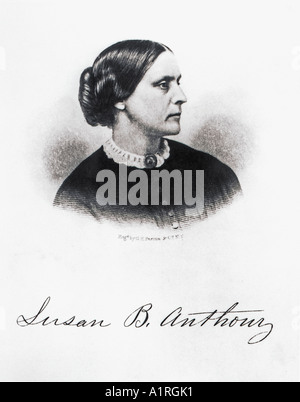 Susan B. Anthony, leader dei diritti civili Foto Stock