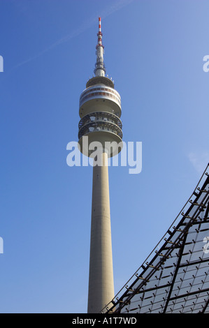 Olympia tower a Monaco di Baviera, Germania Foto Stock