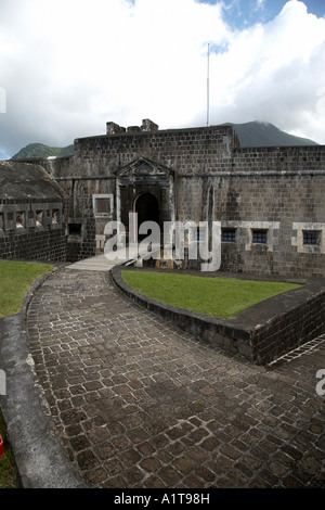 Visualizzare intorno a Fort George cittadella Brimstone Hill Fortress St Kitts caribbean west indies Foto Stock