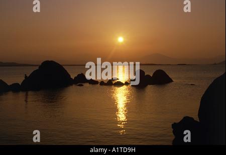 Area di Capo Ceraso a sera isola di Sardegna Italia Foto Stock