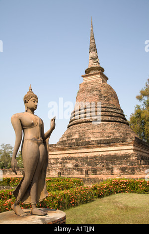 Wat Si Sawai tempio, Sukhothai, Thailandia Foto Stock