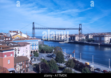 Il Ponte di Vizcaya, portugalete, Bilbao, Spagna Foto Stock