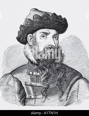 Johannes Gutenberg, c.1398 - 1468. Introdusse la stampa in Europa e inventò il tipo mobile meccanico. Foto Stock