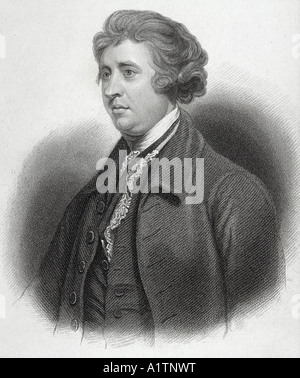 Edmund Burke, 1729 - 1797. Autore e statista filosofo anglo-irlandese. Foto Stock