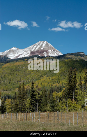 Ingegnere di montagna è parte del San Juan Mountain Range nel sudovest del Colorado USA Foto Stock