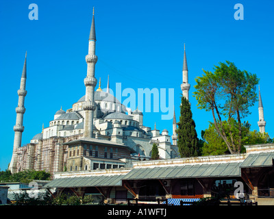 La Moschea Blu il più grande di tutte le moschee ottomano di Istanbul Foto Stock