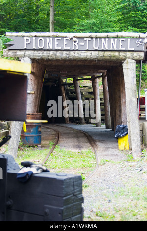 Ingresso per il pioniere della miniera di carbone di Ashland, PA. Foto Stock