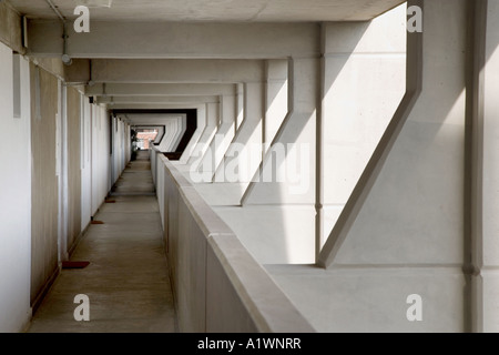 Centro Brunswick, Kings Cross/Russell Square. La passerella. Architetto: Patrick Hodgkinson; Levitt Bernstein Associates Foto Stock