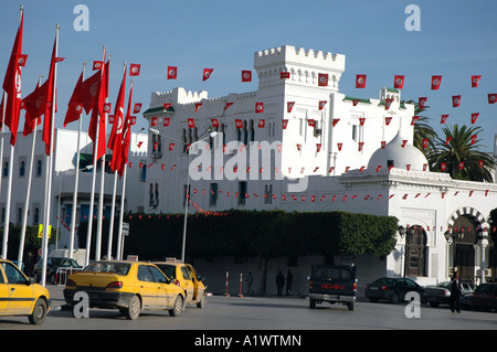 Ministero delle Finanze a Tunisi, capitale della Tunisia Foto Stock