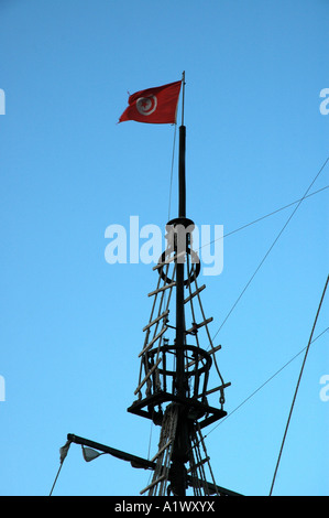 Imbarcazione da diporto nel Porto di Houmt Souq a Jerba Island in Tunisia Foto Stock