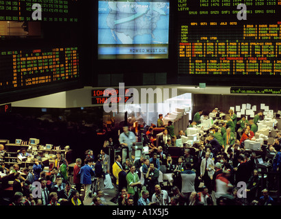 Trading a 'Chicago Mercantile Exchange", Chicago, Stati Uniti. Foto Stock