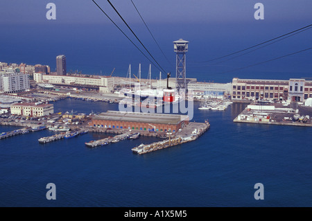 Port Vell di Barcellona, Spagna, Europa Foto Stock