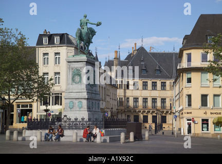 Place Guillaume II città di Lussemburgo Lussemburgo Foto Stock