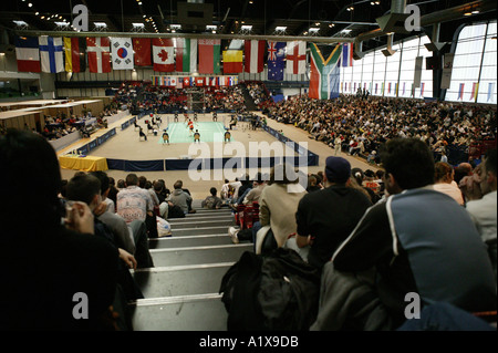 French Open Badminton campionato a Parigi Francia domenica 21 marzo 2004 Foto Stock