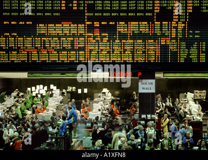 Trading a 'Chicago Mercantile Exchange", Chicago, Stati Uniti. Foto Stock