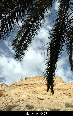 Le rovine di Chebika oasi nel Atlante Sahariano montagne, Tunisia Foto Stock