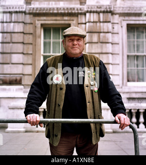 Campagna Alliance protestor, London, England Regno Unito Foto Stock