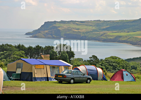 Robin cappe Bay North Yorkshire Regno Unito ganci House Agriturismo Campeggio Foto Stock