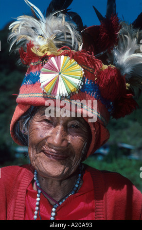 Ifugao tribeswoman Banaue nord Isola di Luzon nelle Filippine Foto Stock