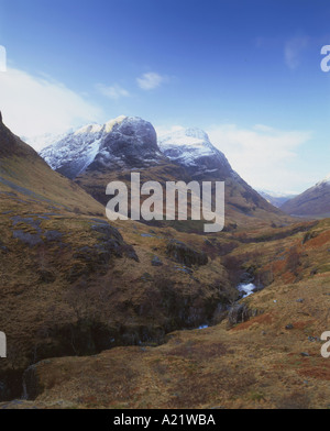 Glen Coe il fiume Coe Scozia Scotland Foto Stock